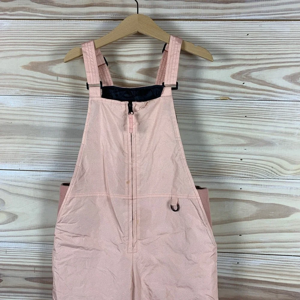 Wulful Snow Bibs‎ Kids 6-7 Years Pink Insulated Ski Overalls Reinforced Knees